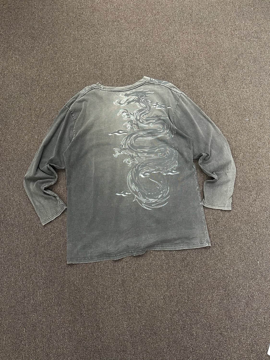 3L)Japanese vintage 드래곤 프린팅 롱슬리브 상품이미지1