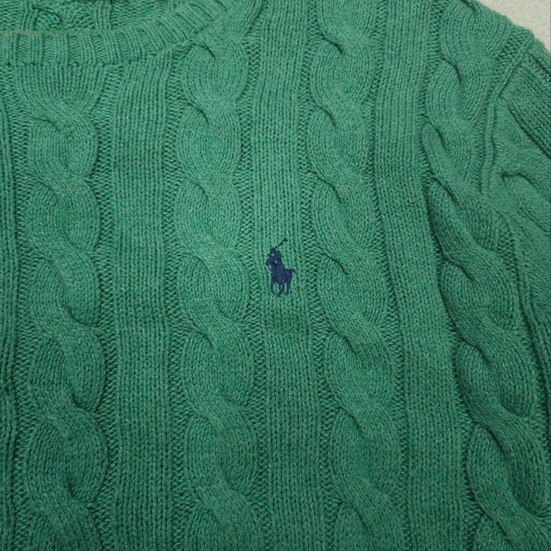 폴로 랄프 로렌 신형 QR 케이블 니트 M 상품이미지4
