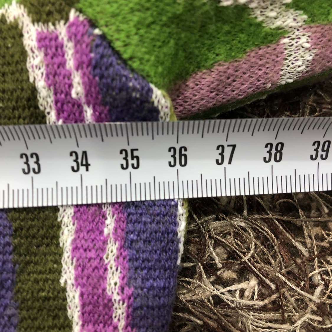 44 미쏘니 하이넥 멀티컬러 니트 집업 자켓 상품이미지9