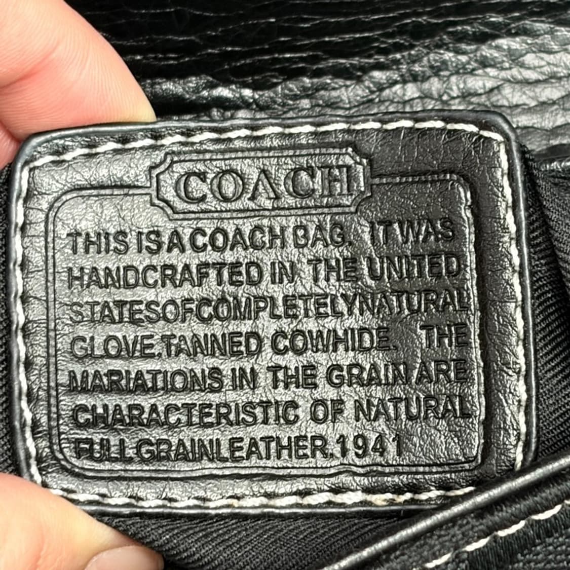 COACH 빈티지 시그니처 블랙 호보 숄더백 상품이미지7