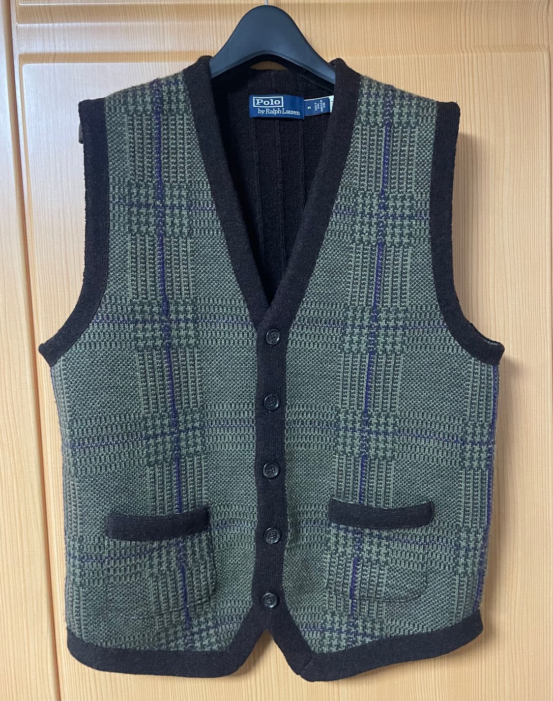(미착용) 폴로 글렌 플래드 울 베스트/ m 상품이미지4