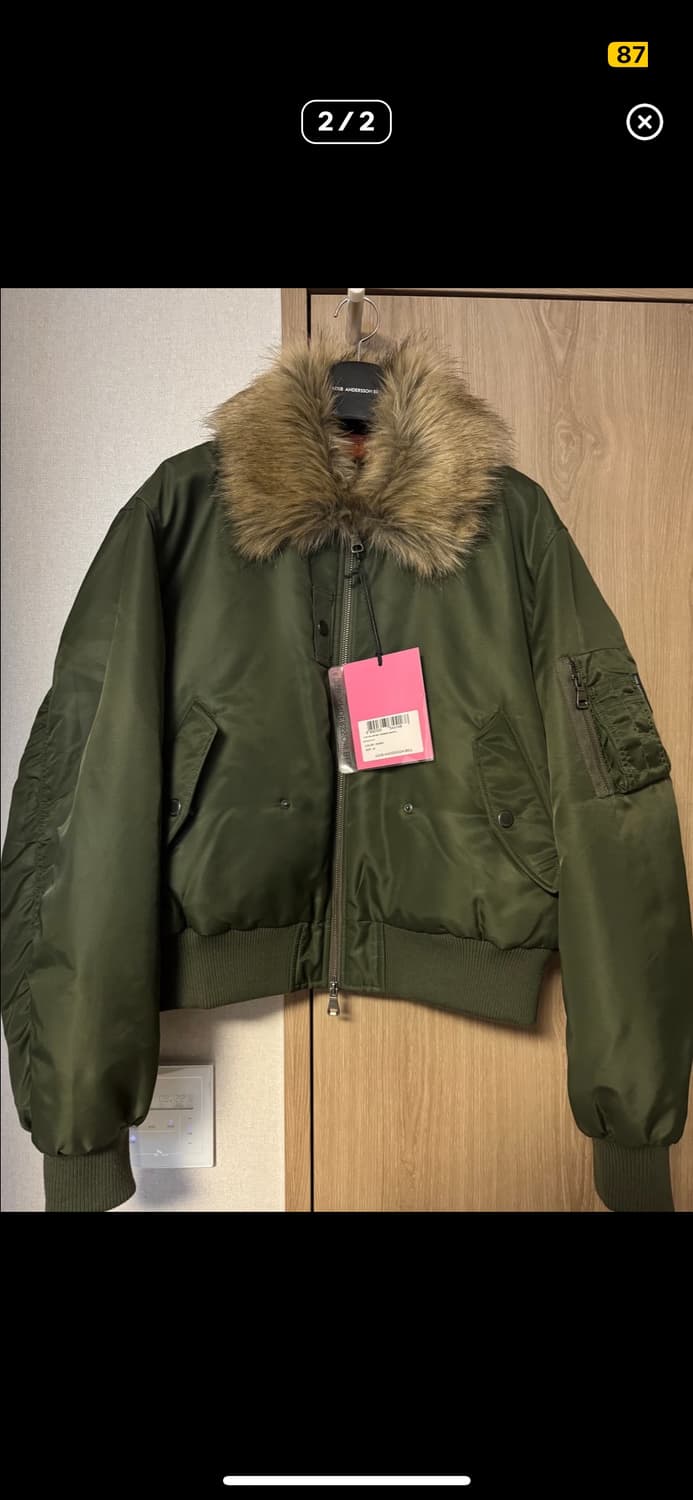 앤더슨벨 카라 퍼 봄버 ma-1 자켓 상품이미지2