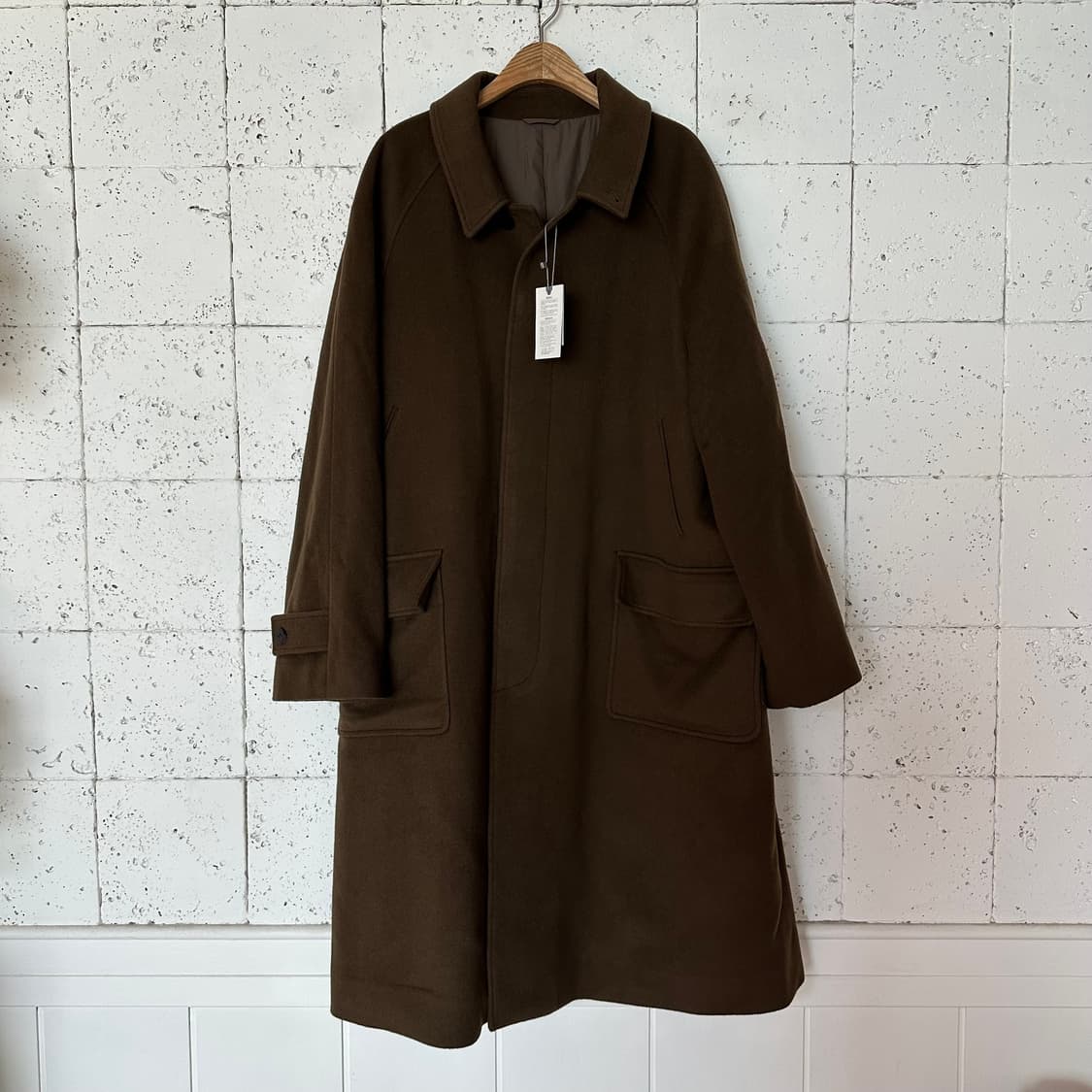 3 어나더오피스 캐시미어 혼방 롱코트 새상품 상품이미지1