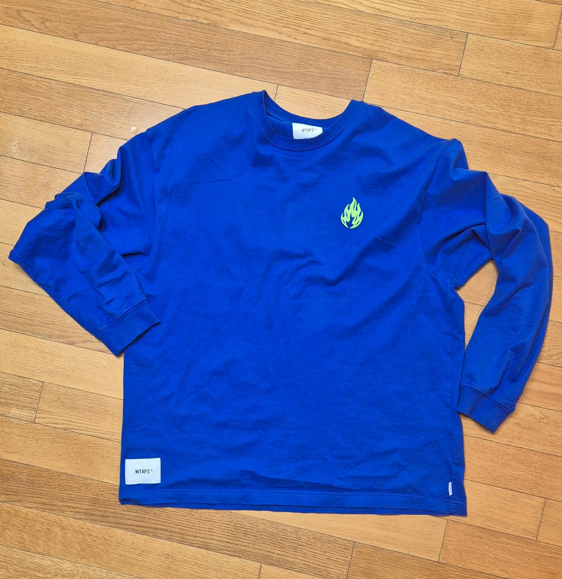 WTAPS의 파란색 긴팔 티셔츠 상품이미지1