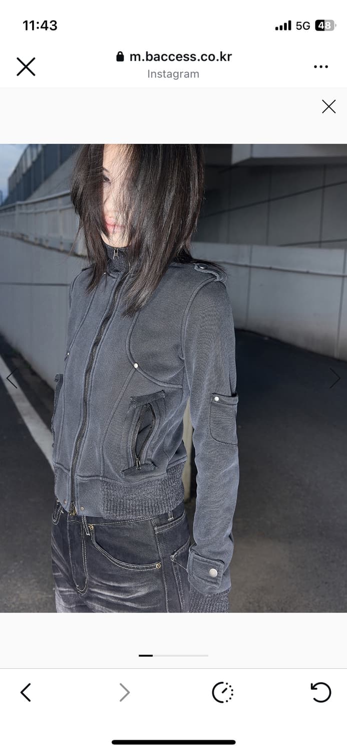 Lightinus 슬림핏 집업 M 상품이미지3