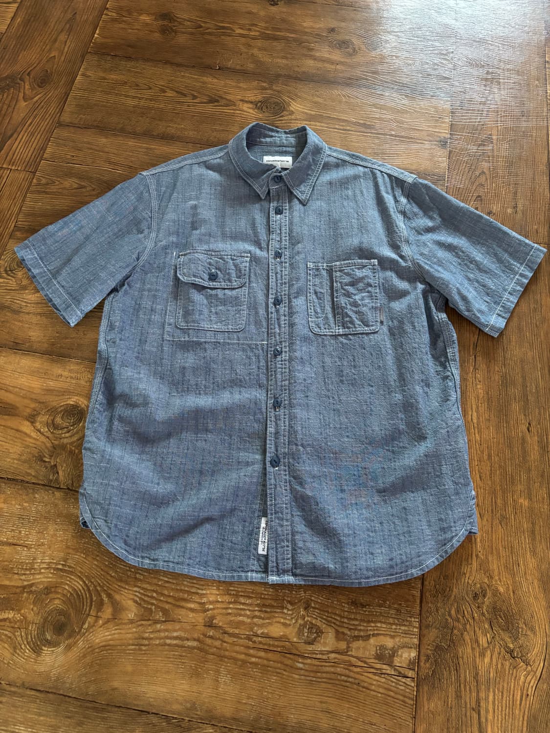 에스피오나지 샴브레이 레일로드셔츠 L사이즈 상품이미지1