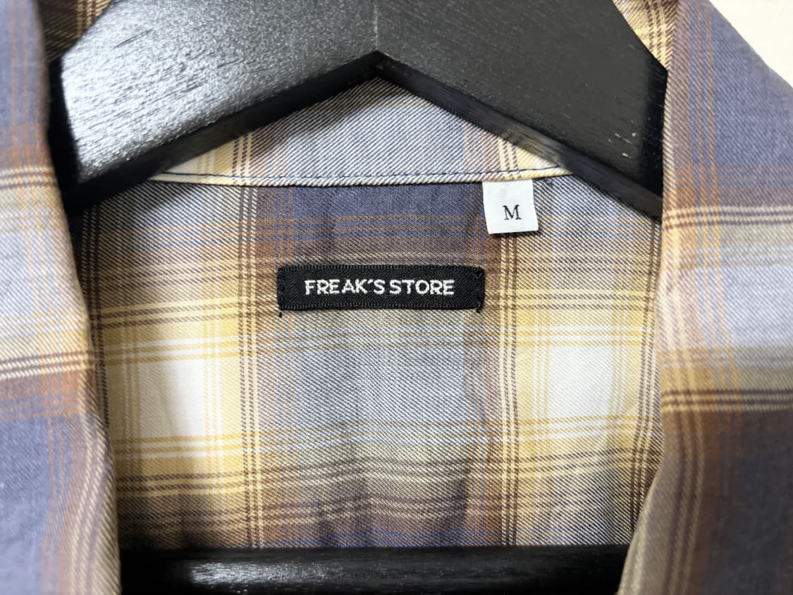 프릭스스토어 반팔 체크 셔츠 95 일본산 상품이미지3