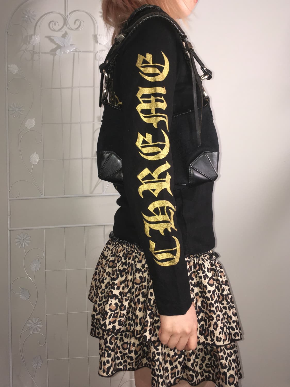 jpn vintage black skull beads long sleev 상품이미지4