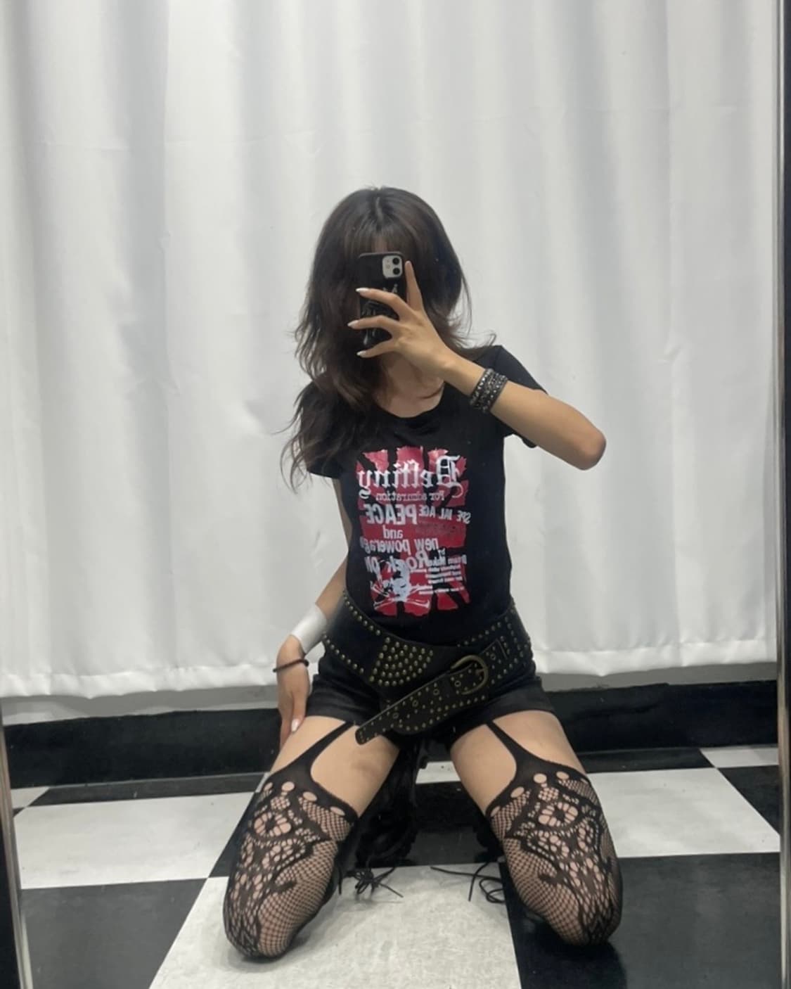 🎸블랙 타이트 프린팅 티셔츠🎸 상품이미지1