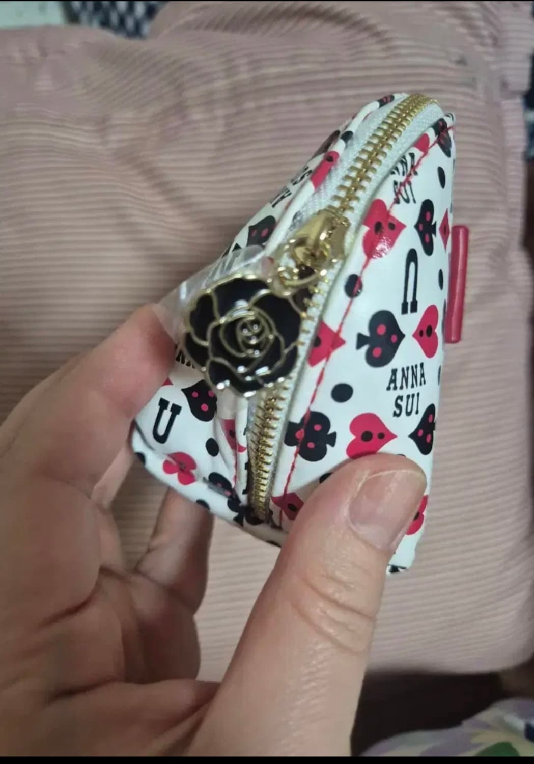 안나수이 리본ㅡ트럼프 파우치 👝 상품이미지7