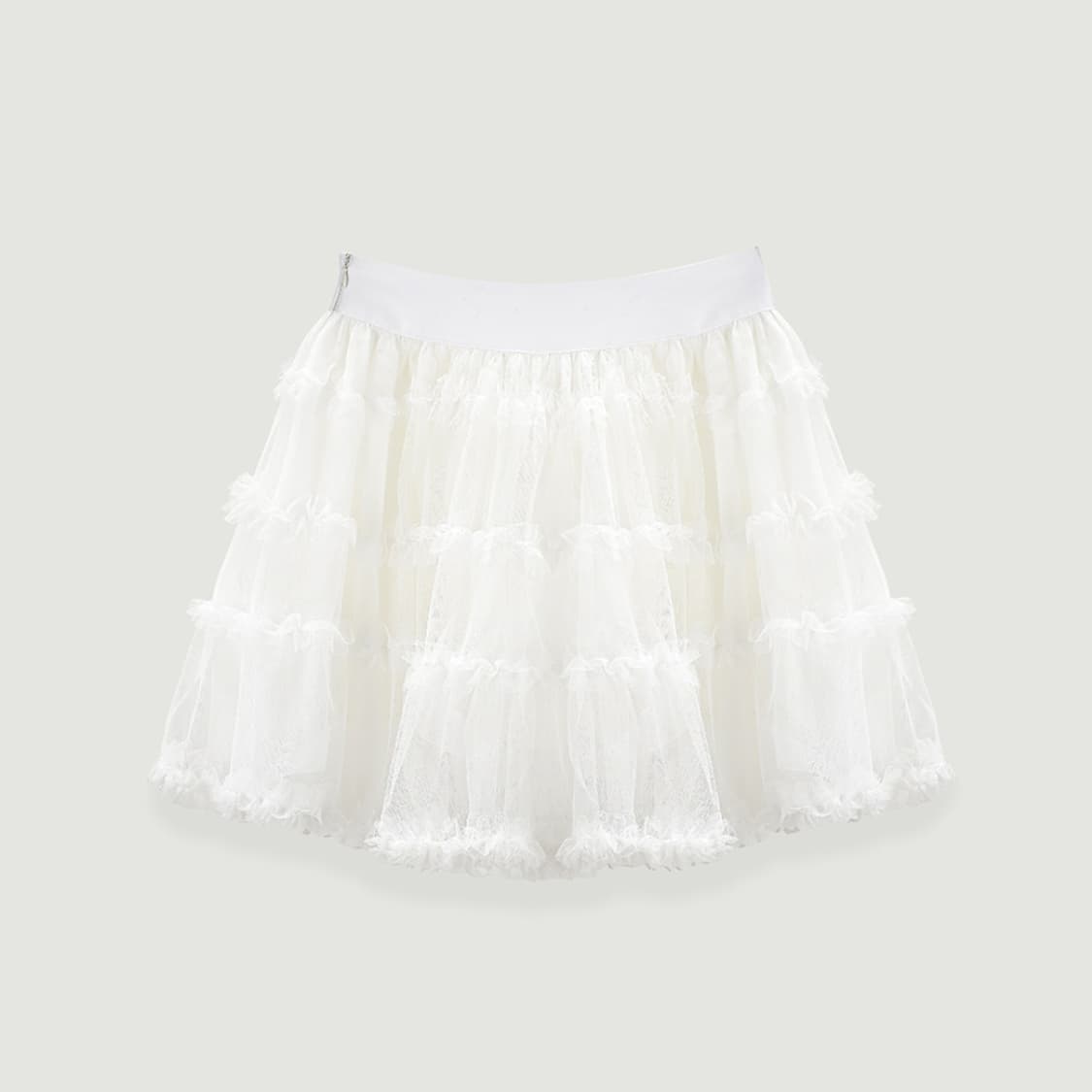 더티스 SHA SHIRRING LACE TAPE SKIRT S 상품이미지1