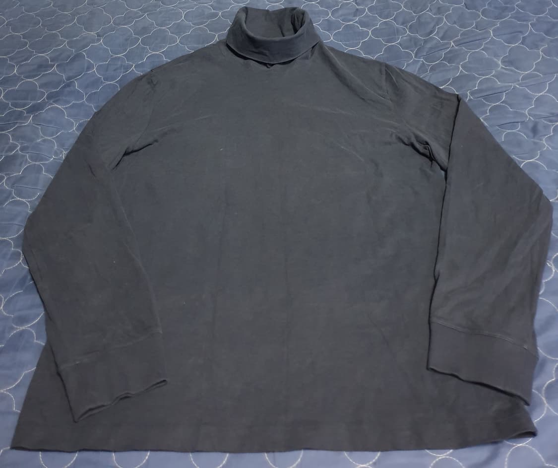 COS 레귤러핏 오가닉코튼 터틀넥 롱슬리브 네이비 (M) 상품이미지1