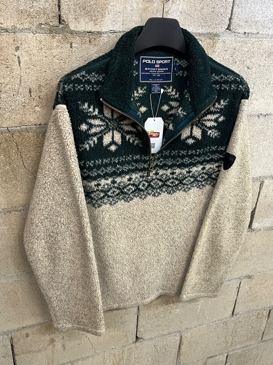 폴로 스포츠 스포츠맨 스노우플레이크 하프 집업 니트 상품이미지3
