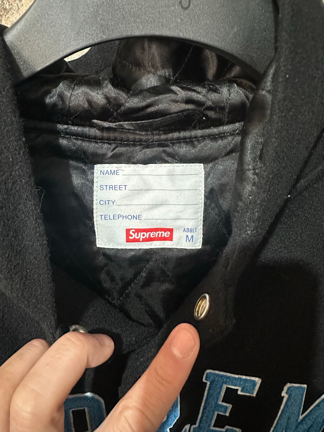 슈프림 킹 후드 바시티 자켓 상품이미지3