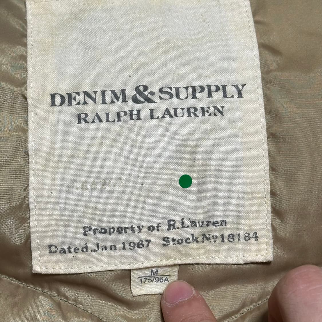 데님 앤 서플라이 폴로랄프로렌 카키 성조기 패딩 상품이미지4