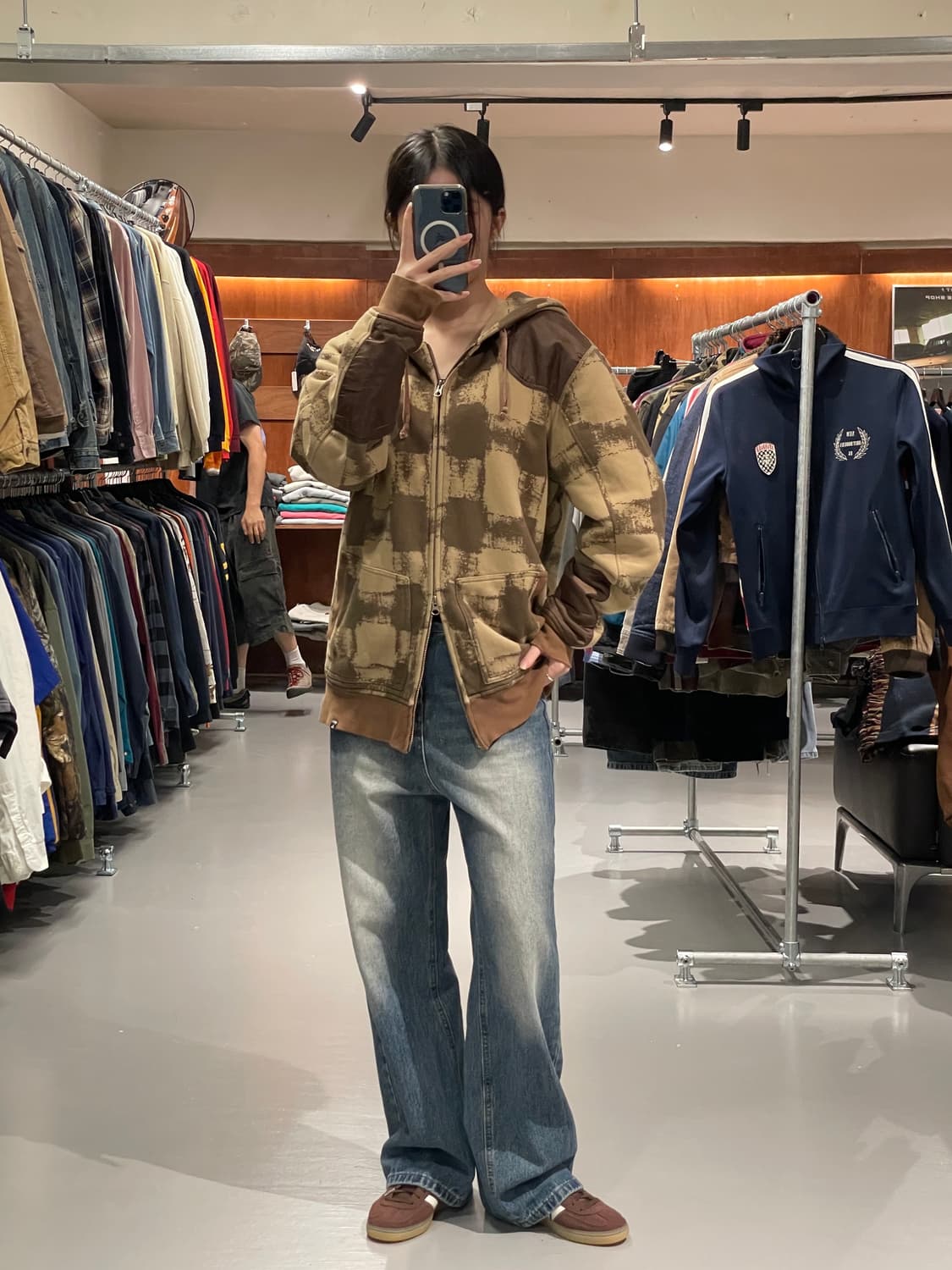 빈티지 후드 집업   상품이미지2