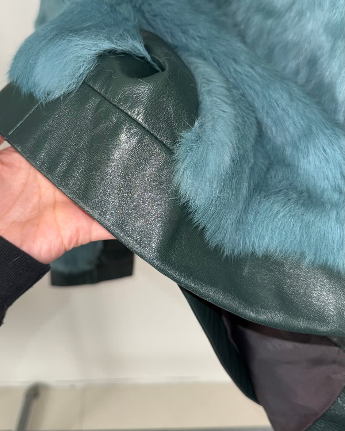 빈티지 래빗퍼 양가죽 자켓 상품이미지7