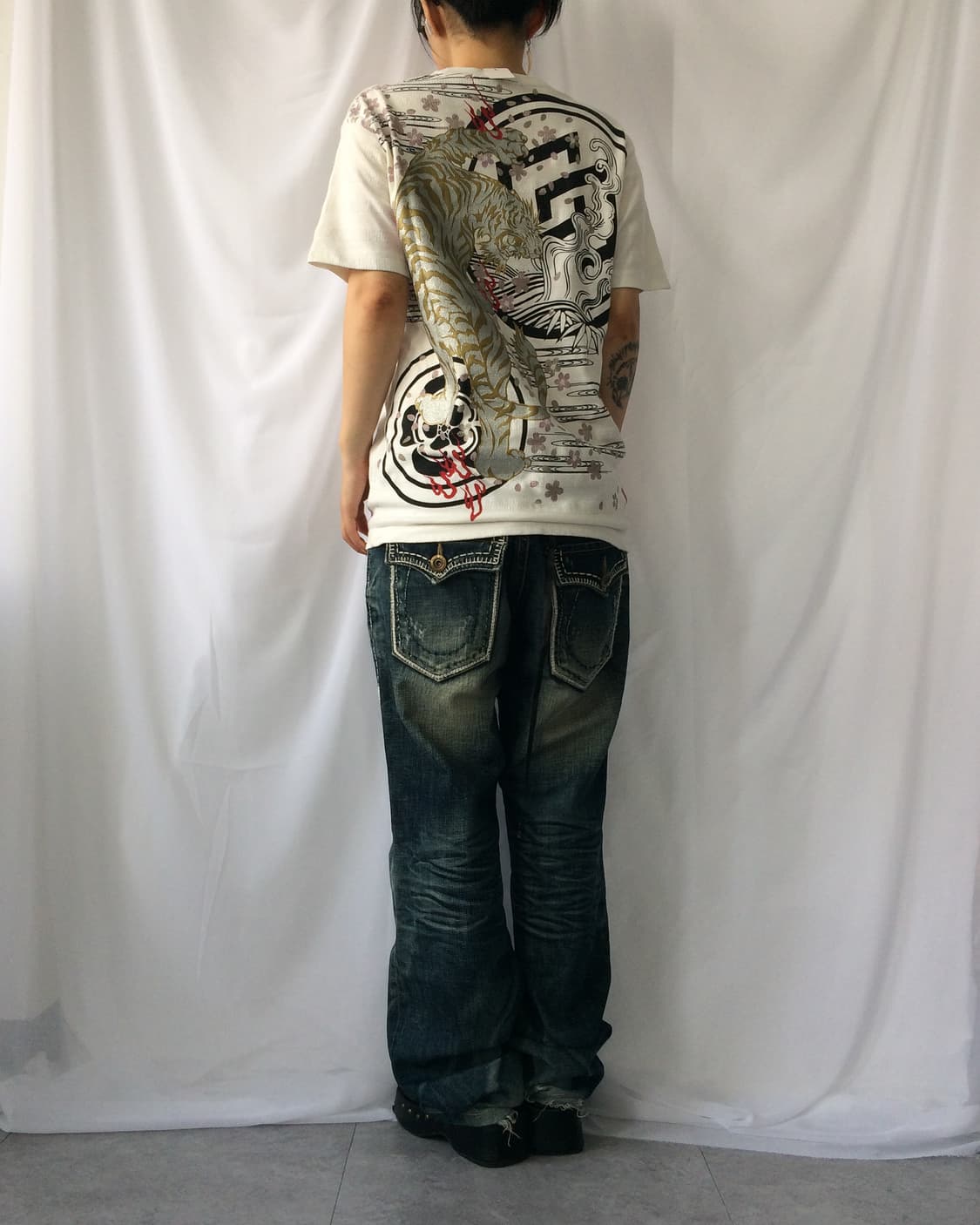 Oriental printing t shirt 상품이미지1