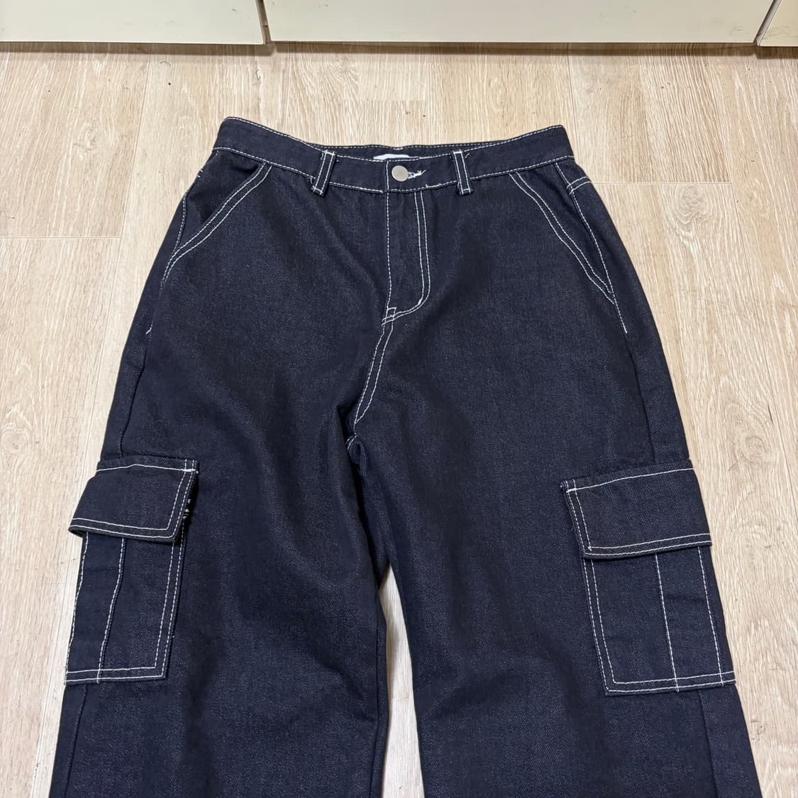니들제이 스티치 카고 데님 청바지 M/95 상품이미지2