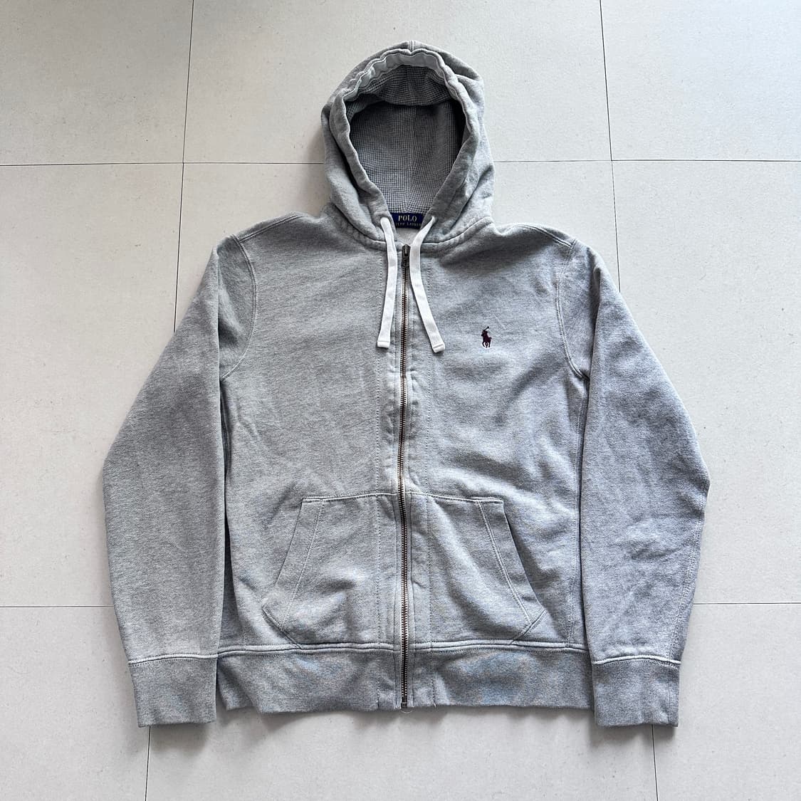 폴로 랄프로렌 기모 써멀 후드 집업 그레이 L 상품이미지1