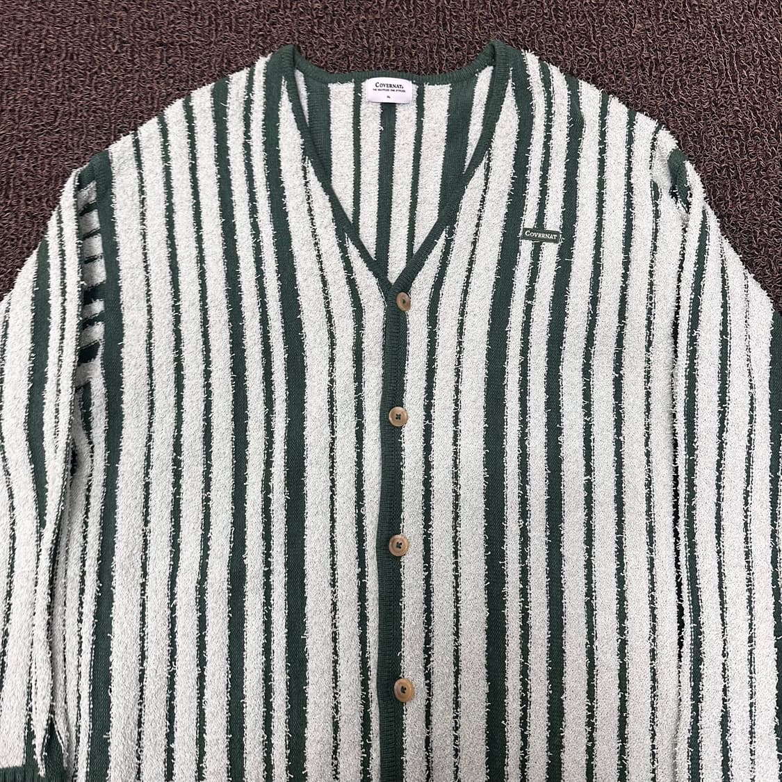 커버낫 버티컬 스트라이프 가디건 105(XL) 상품이미지2