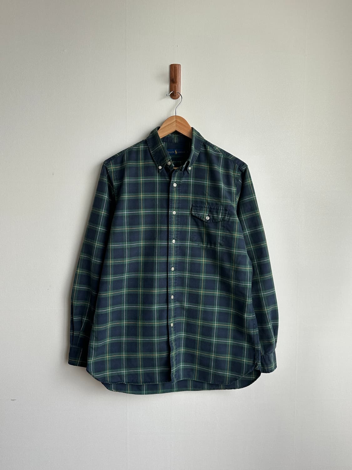 폴로 랄프로렌 원포켓 타탄체크 셔츠 M 상품이미지2