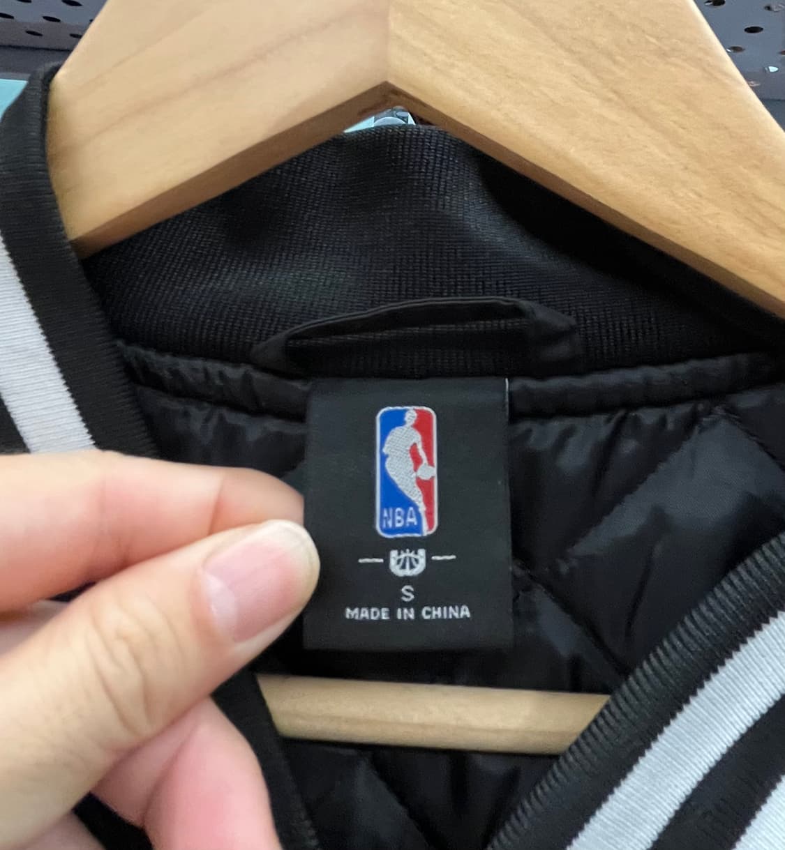 (새상품) Nba 브루클린 네츠 스타디움 자켓 블랙 상품이미지6