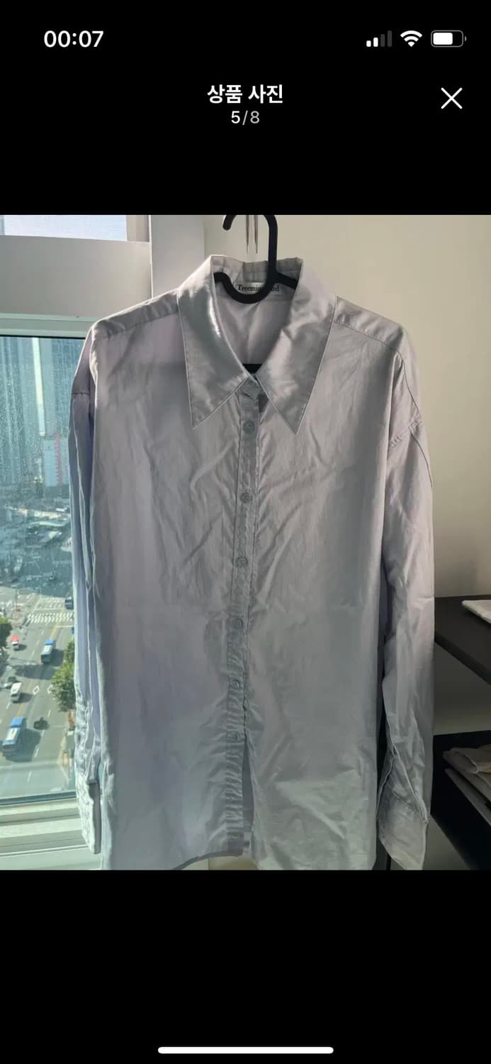 트리밍버드 셔츠 블루 상품이미지5