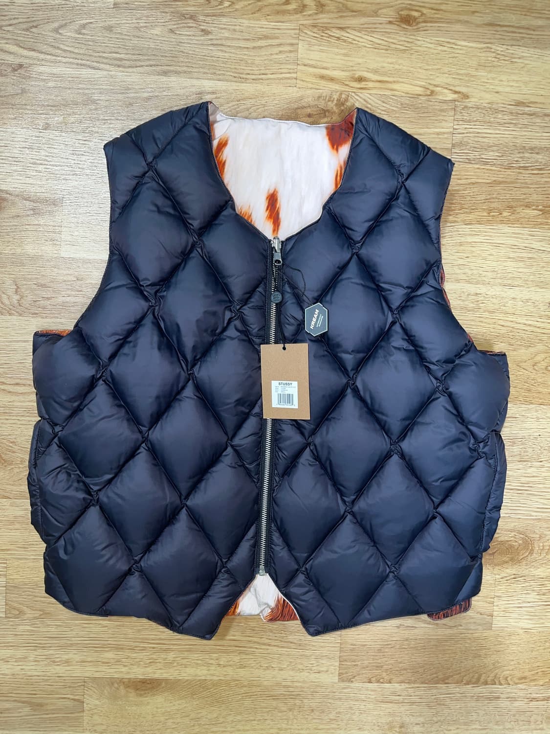 [S]스투시 카우하이드 리버시블 패딩베스트 상품이미지6