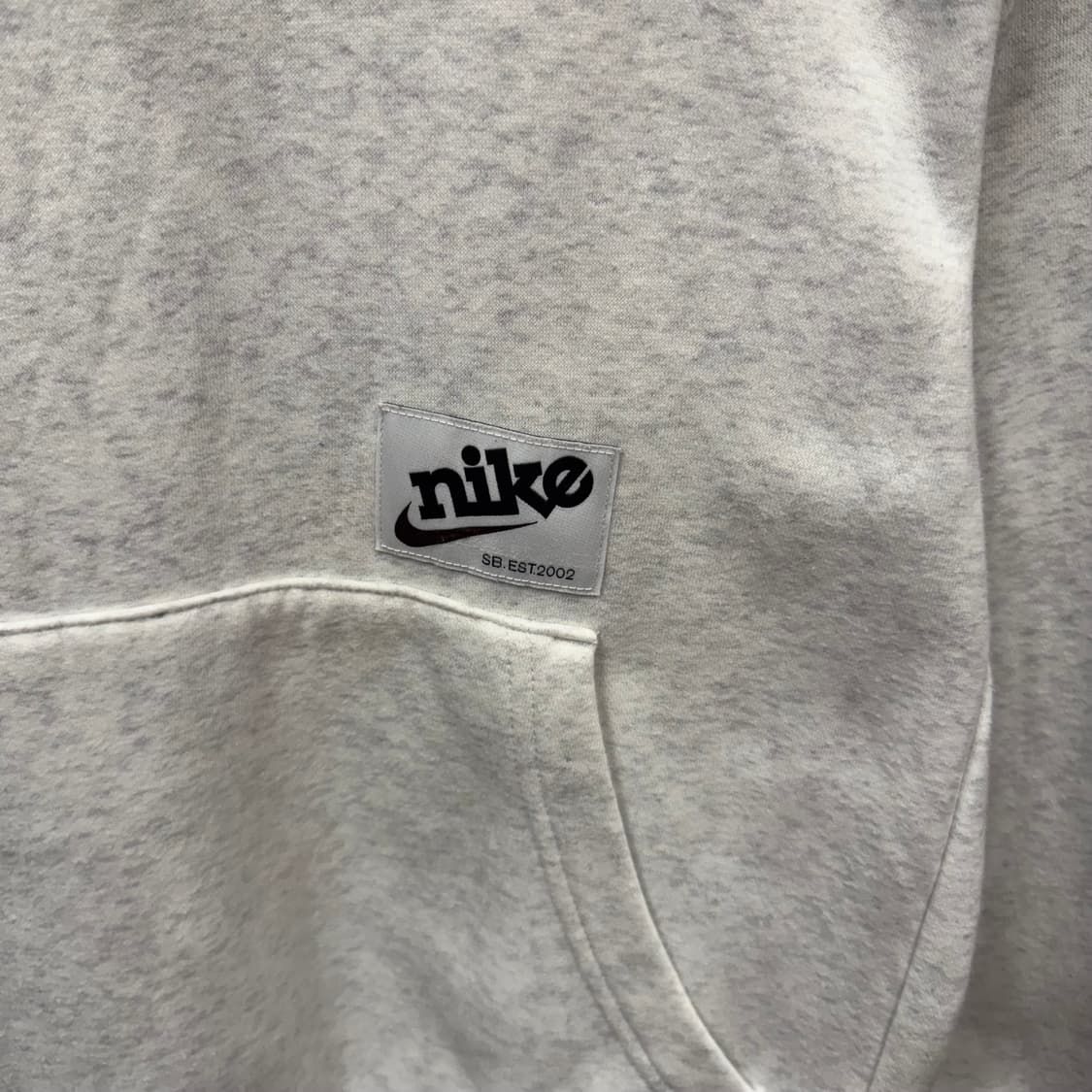 나이키 SB 후드티 후면 빅로고 포인트 멜란지 그레이 상품이미지5