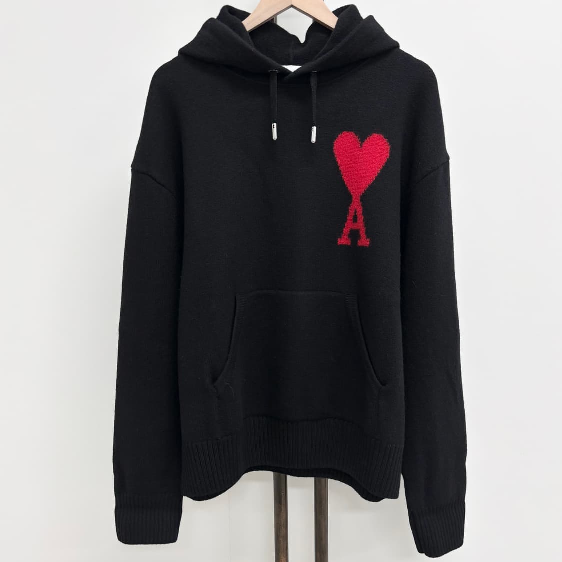 [L]아미 빅하트 니트 후드티 상품이미지1