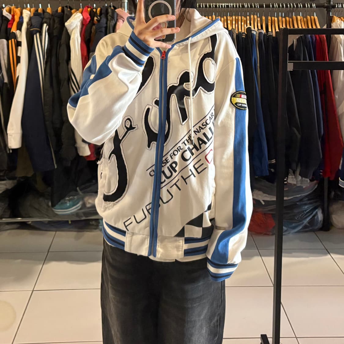 FUBU 빈티지 레이싱 후드집업 상품이미지2