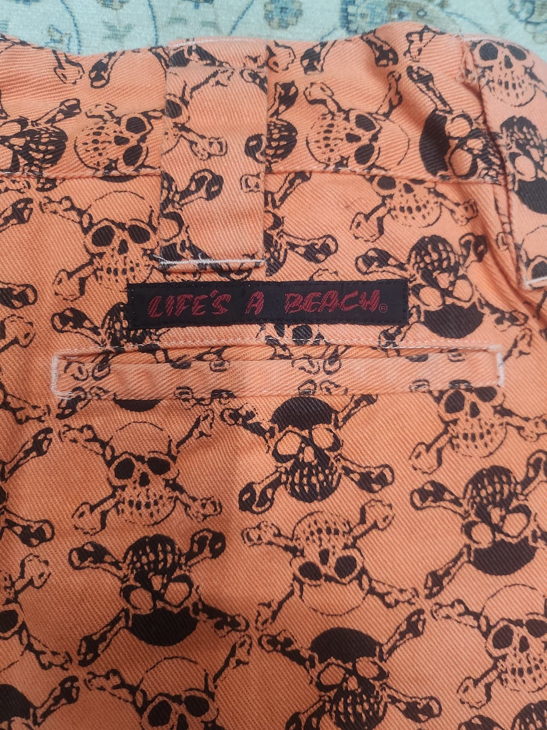 jpn 스컬 패턴 반바지 S (28-29) 상품이미지3