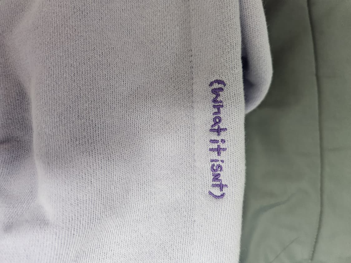 와릿이즌 연보라색 후드티 s 상품이미지4