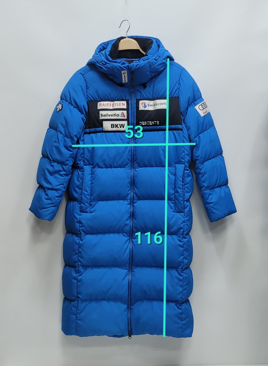 DESCENTE 데상트 스위스 레플리카 다운 롱패딩 / 남 90 상품이미지10