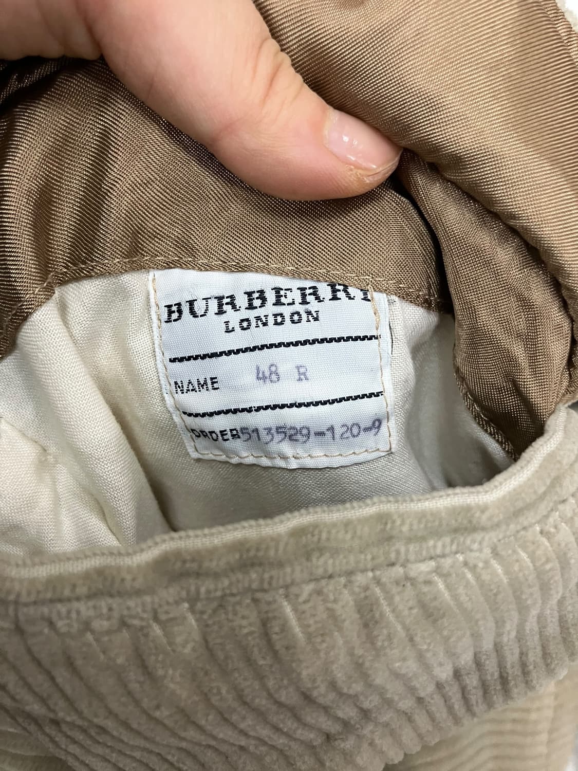 버버리 코듀로이 자켓 105 상품이미지8