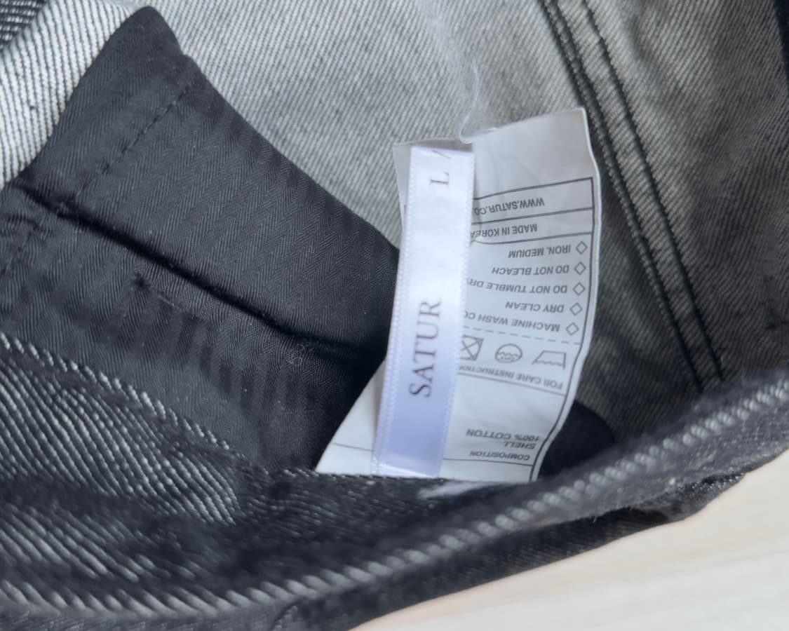 [SATUR] black denim pants 상품이미지9