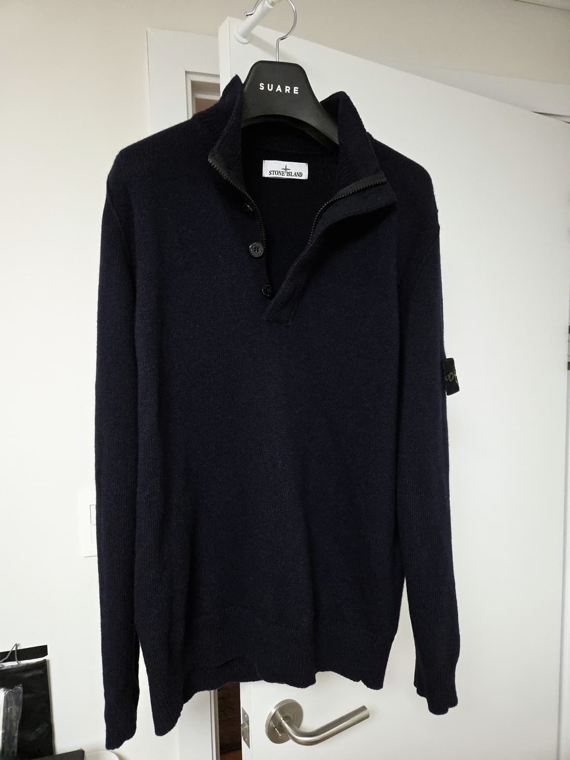 스톤아일랜드 하프 반집업 울 니트 xxl 상품이미지1
