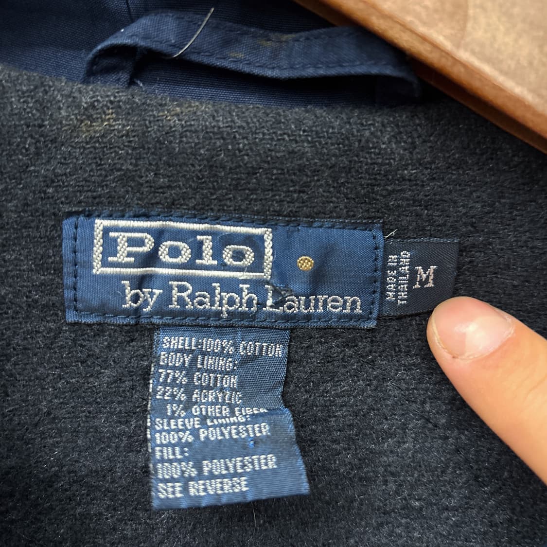90s 폴로 랄프로렌 코튼워시드 미니멀 데크자켓 플리스 안감 N970 상품이미지9