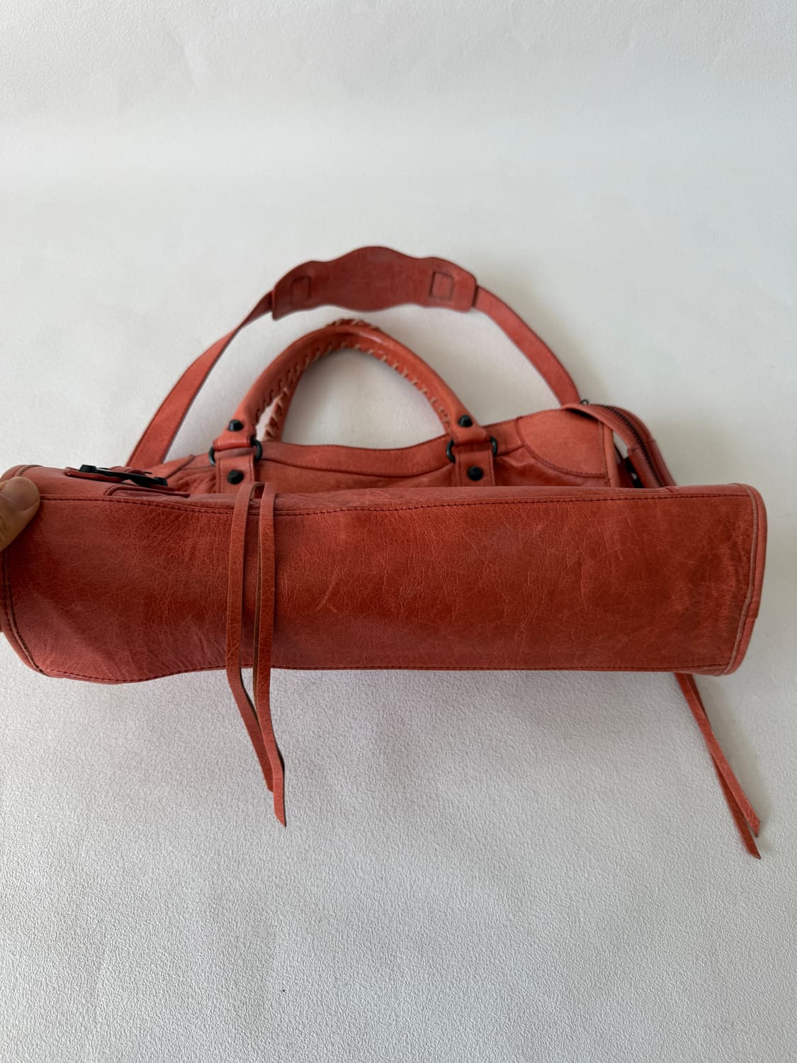 Pre owned 레더 숄더백 상품이미지5