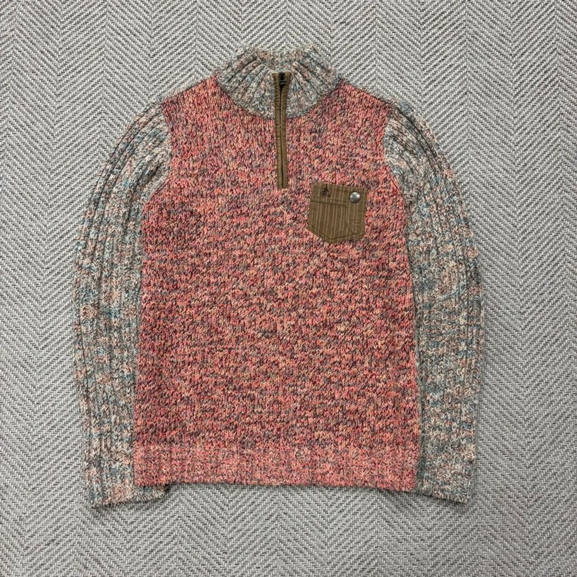 빈폴 스포츠 울 블렌드 하프집업 니트 v2055  상품이미지1