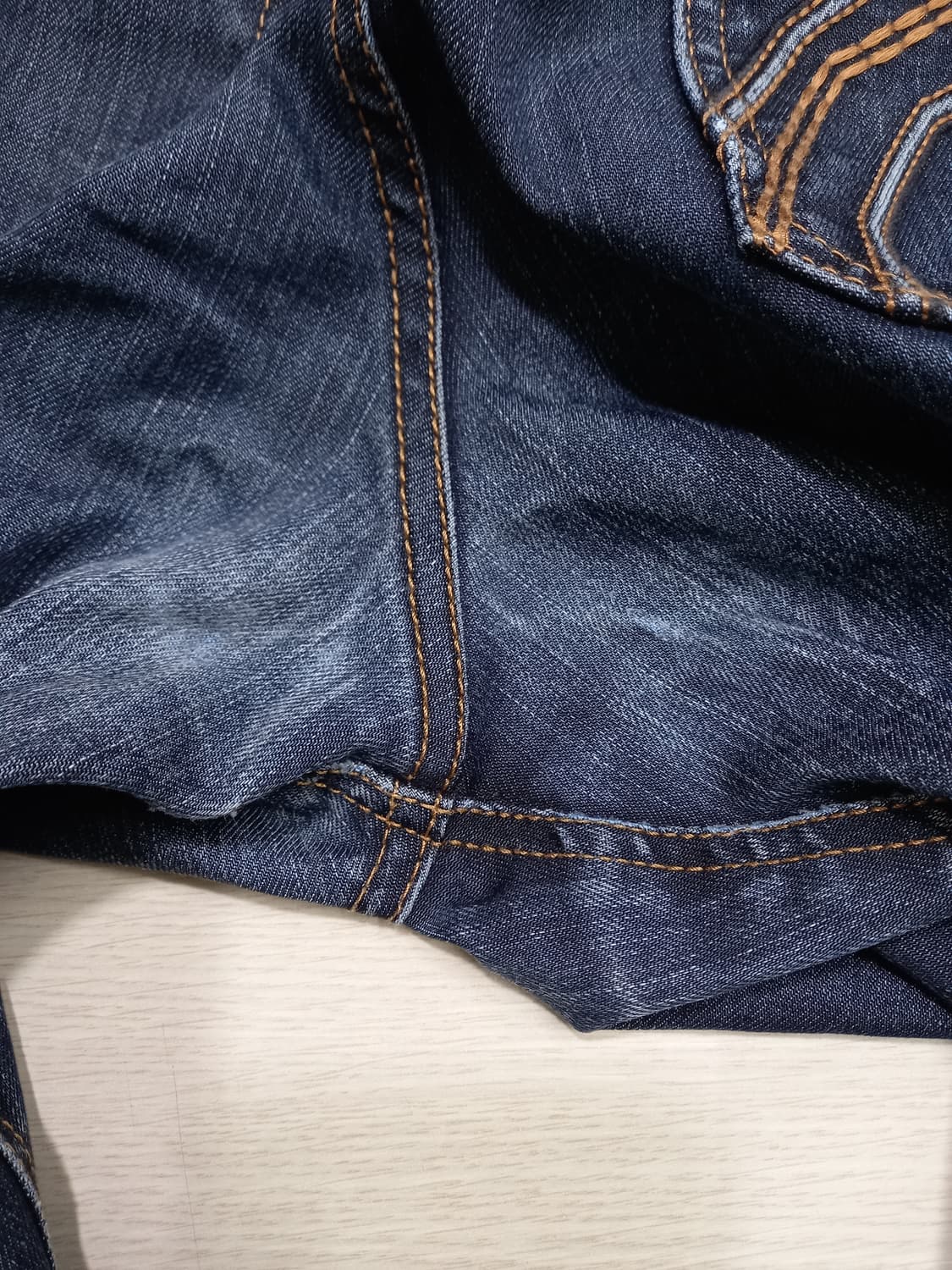 32 BUCKAROO Kor 워싱 스판 일자진 진청 32-274 상품이미지8