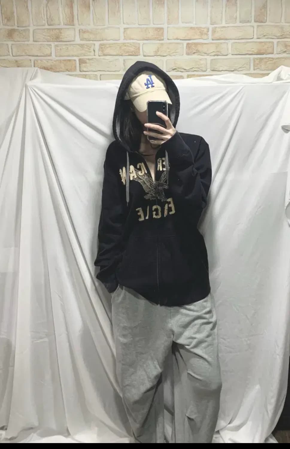 아메리칸이글 후드집업,XL,다크네이비 상품이미지3