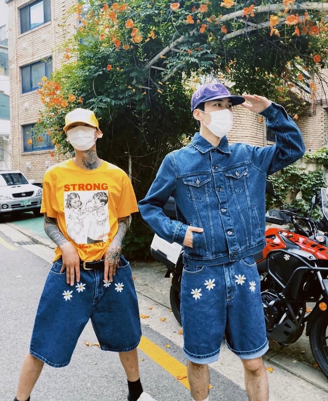 [M] 라브로스 데이지 데님 쇼츠 상품이미지2