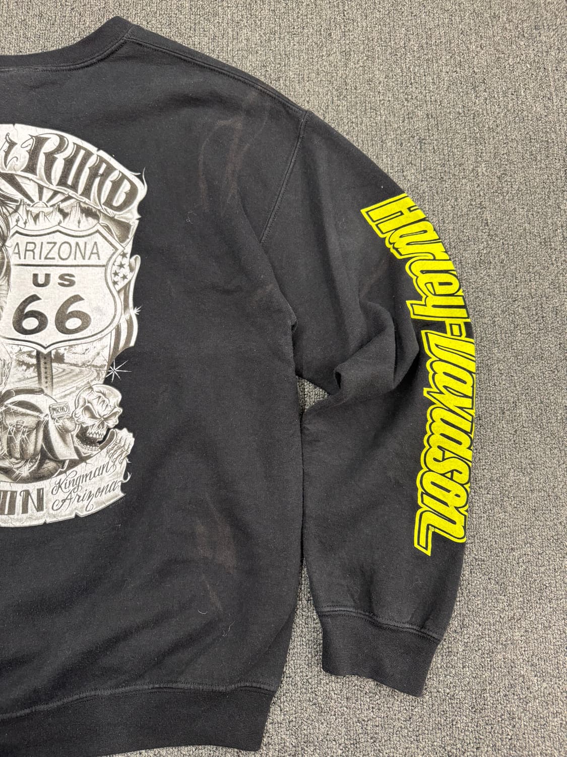 L)할리데이비슨 빈티지 백프린팅 기모 스웻셔츠 상품이미지9