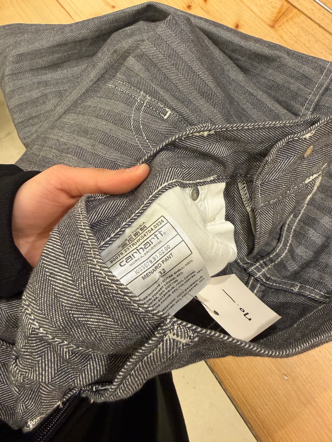 칼하트 핀스트라이프 데님 팬츠 U545 상품이미지4