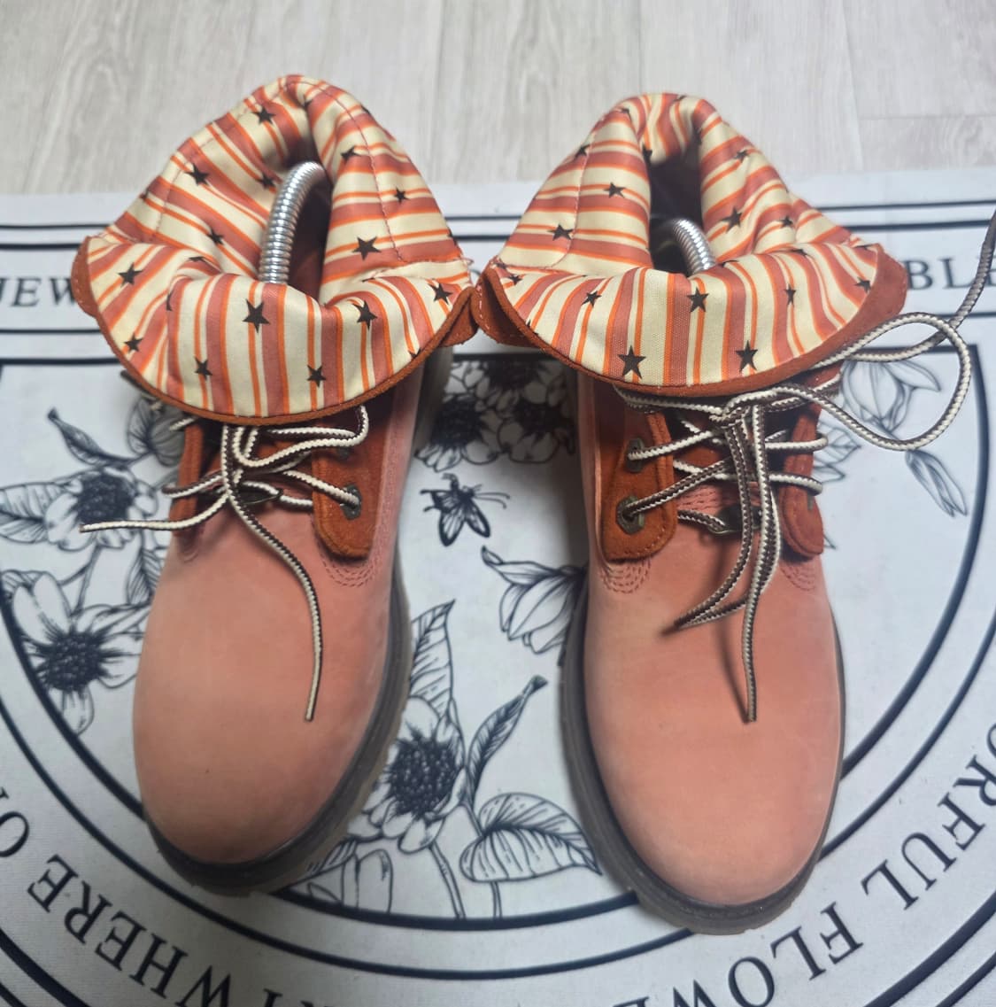 [225~230]팀버랜드 롤탑 부츠 핑크 여성부츠 상품이미지1