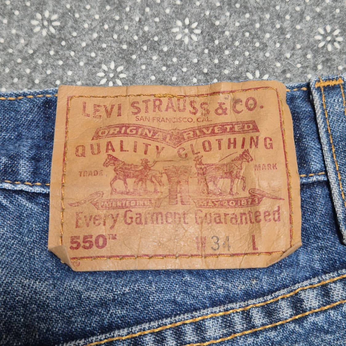 [34]90s MEXICO Made 리바이스 550 하프 -515 상품이미지3