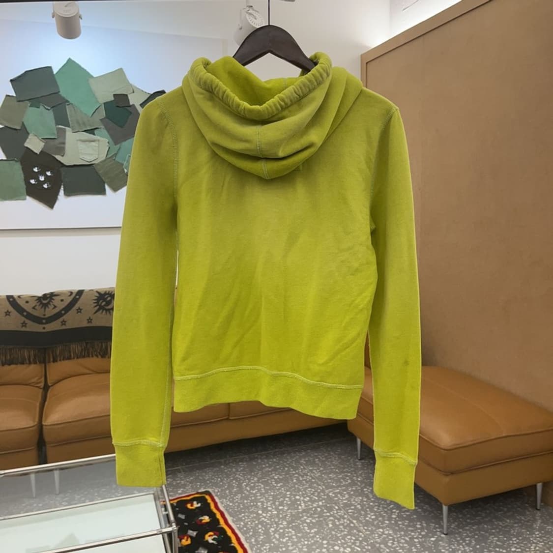 아베크롬비 Y2K 라임그린 기모 후드집업 L C06853 상품이미지4