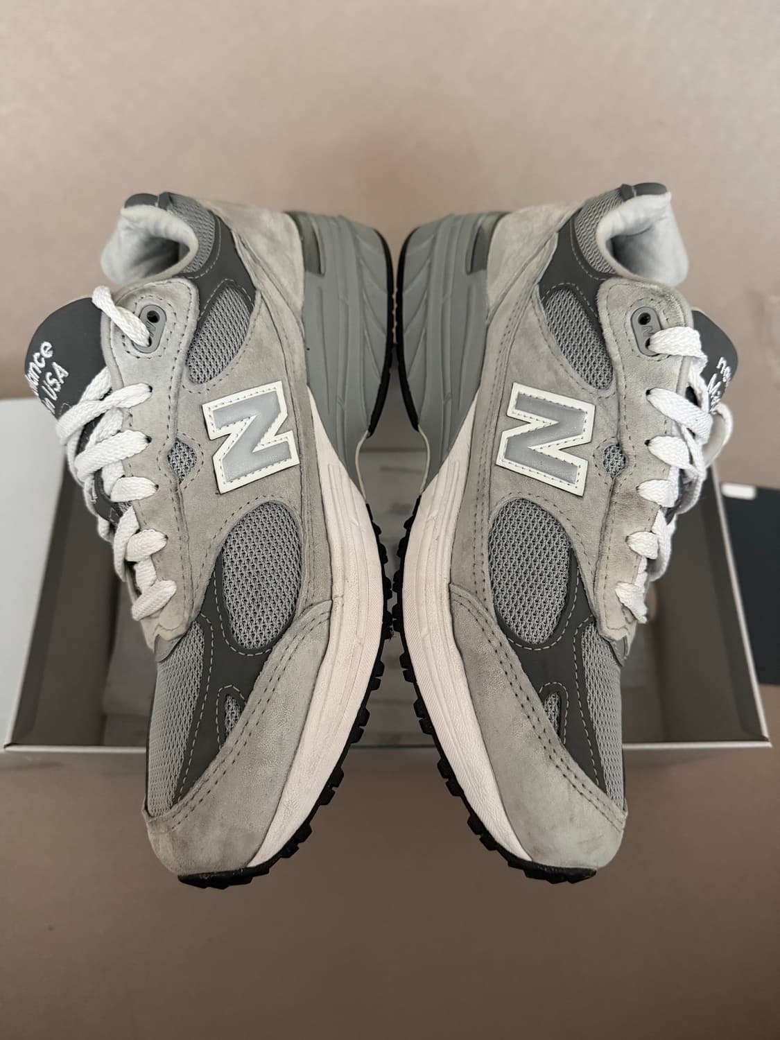 뉴발란스 993 메이드 인 USA 그레이 - D 스탠다드 255 상품이미지2